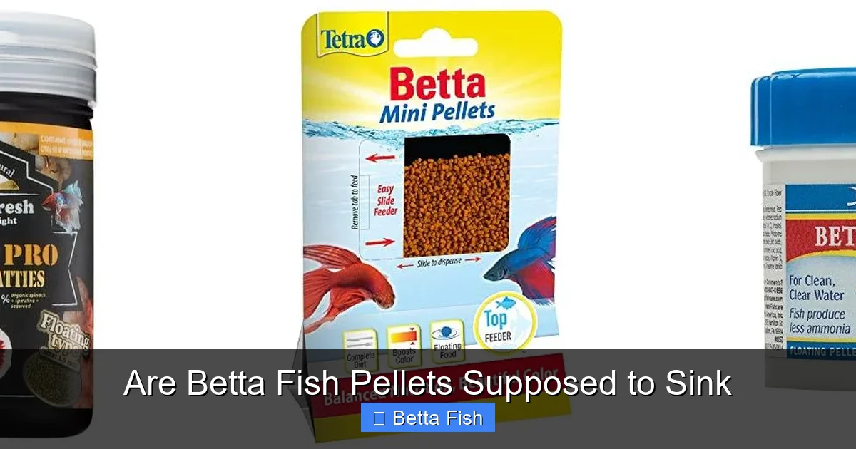Are Betta Fish Pellets Supposed to Sink