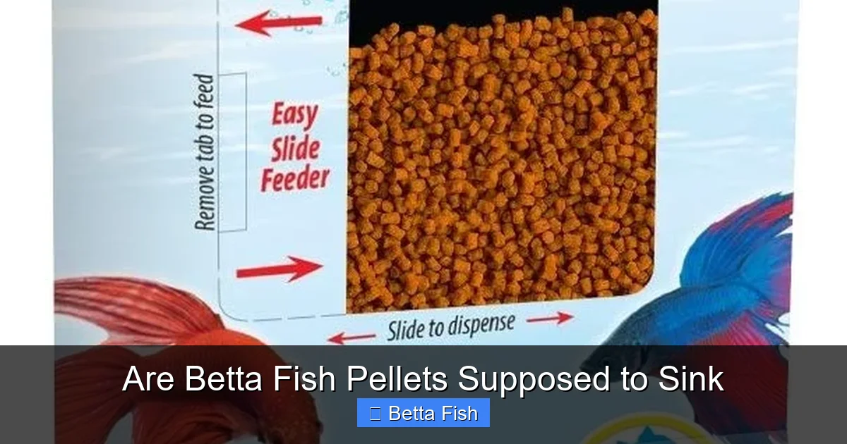 Are Betta Fish Pellets Supposed to Sink