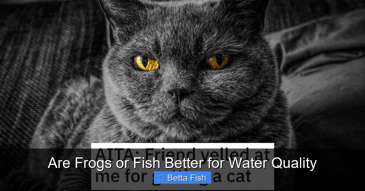 Are Frogs or Fish Better for Water Quality