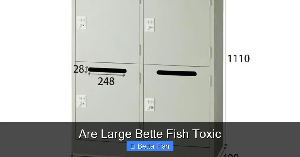 Are Large Bette Fish Toxic