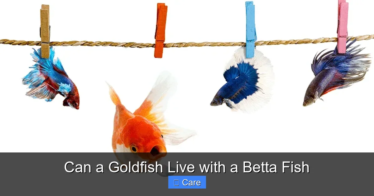 Can a Goldfish Live with a Betta Fish