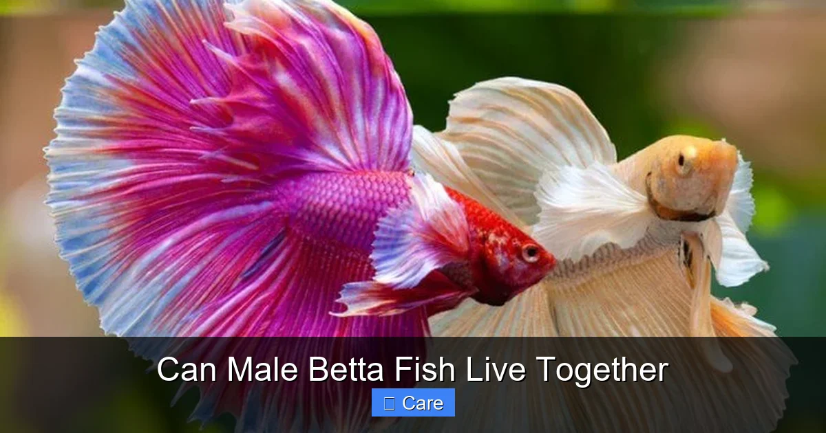 Can Male Betta Fish Live Together