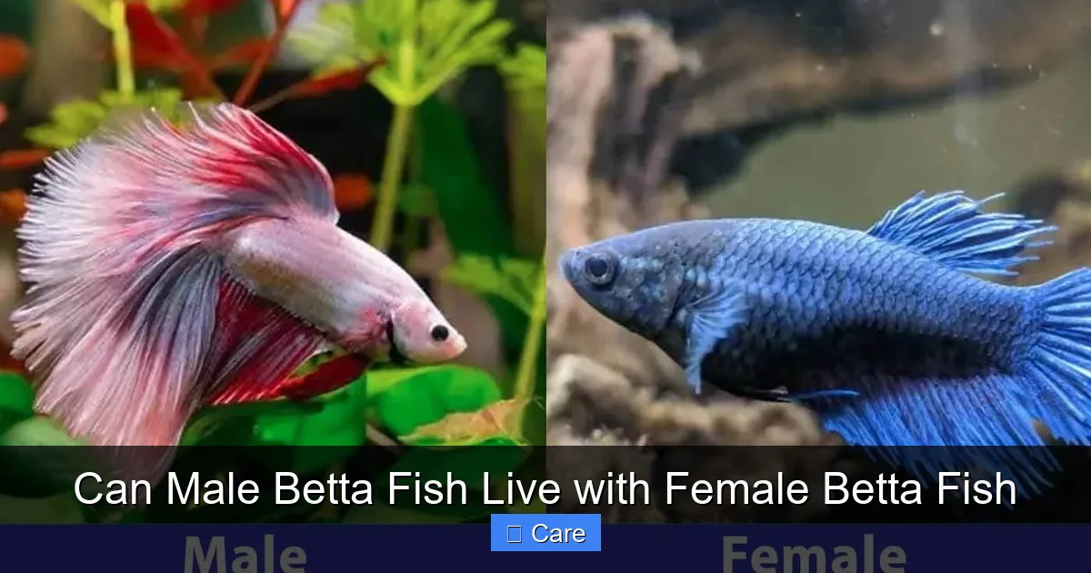 Can Male Betta Fish Live with Female Betta Fish