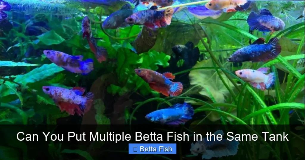 Can You Put Multiple Betta Fish in the Same Tank