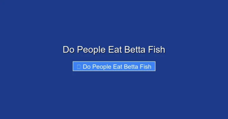 Do People Eat Betta Fish