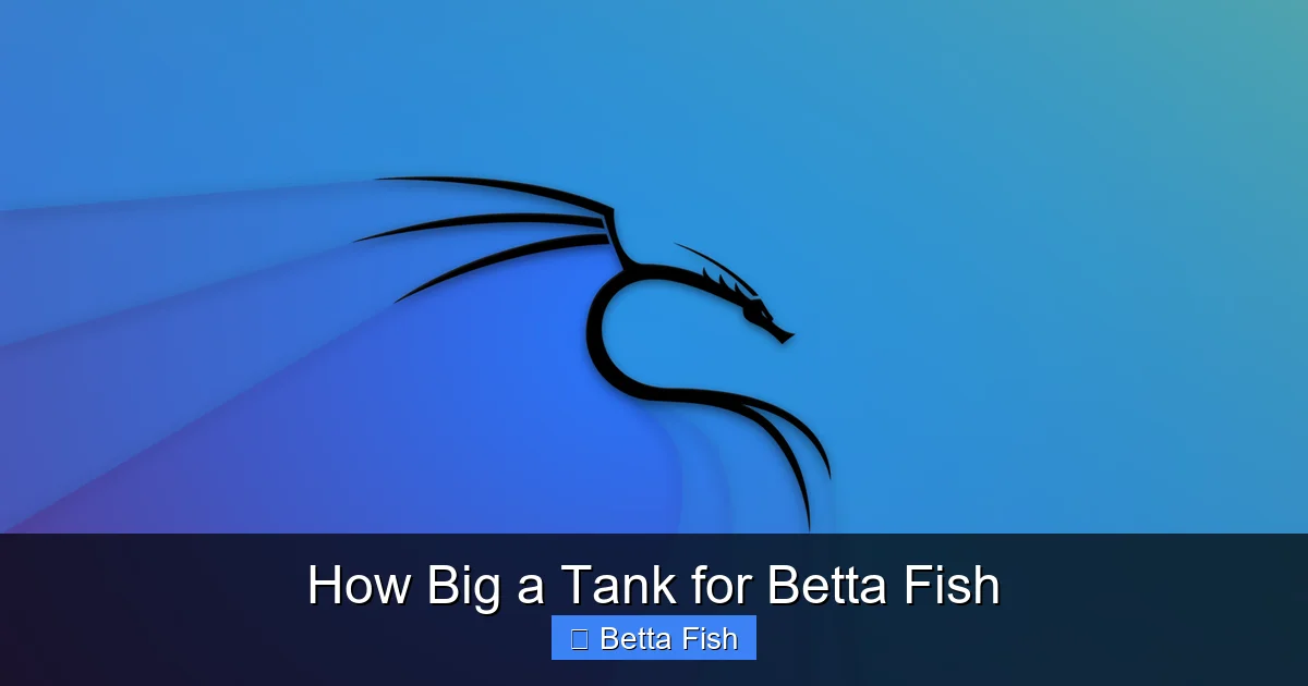 How Big a Tank for Betta Fish
