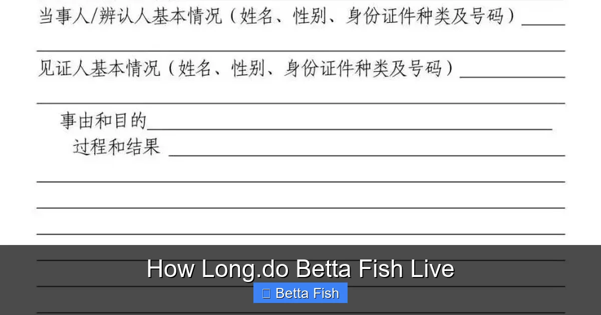 How Long.do Betta Fish Live