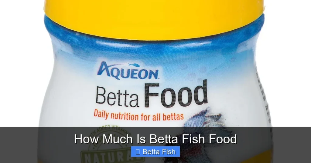 How Much Is Betta Fish Food