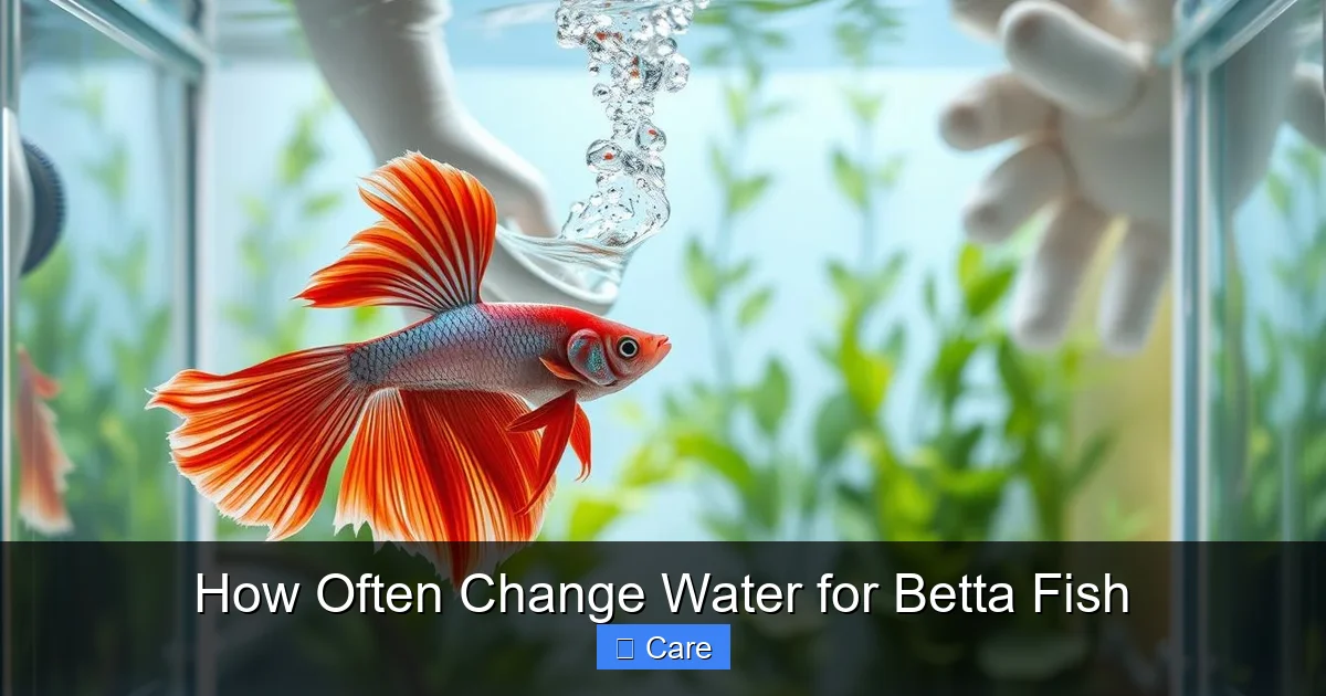 How Often Change Water for Betta Fish