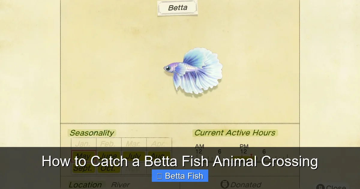 How to Catch a Betta Fish Animal Crossing