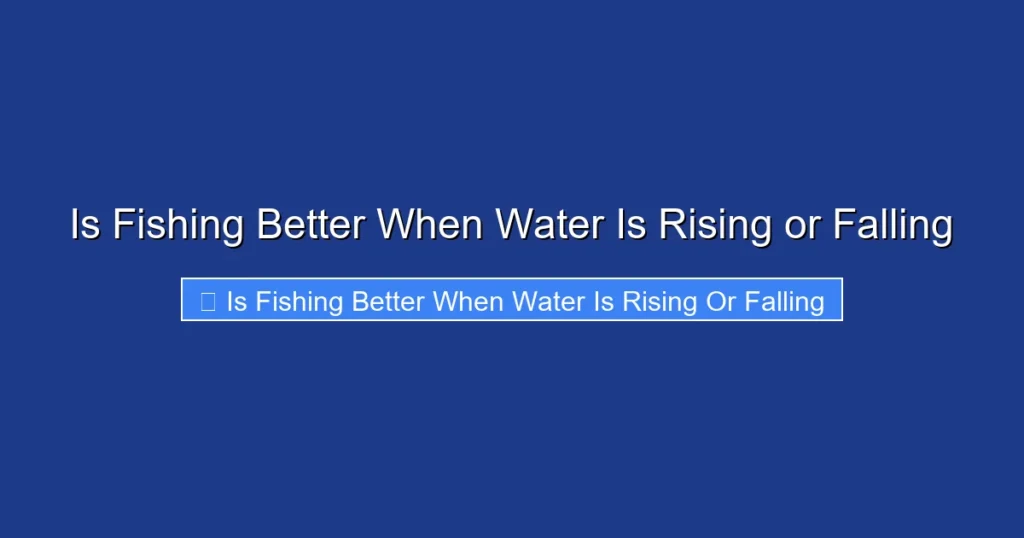 Is Fishing Better When Water Is Rising or Falling