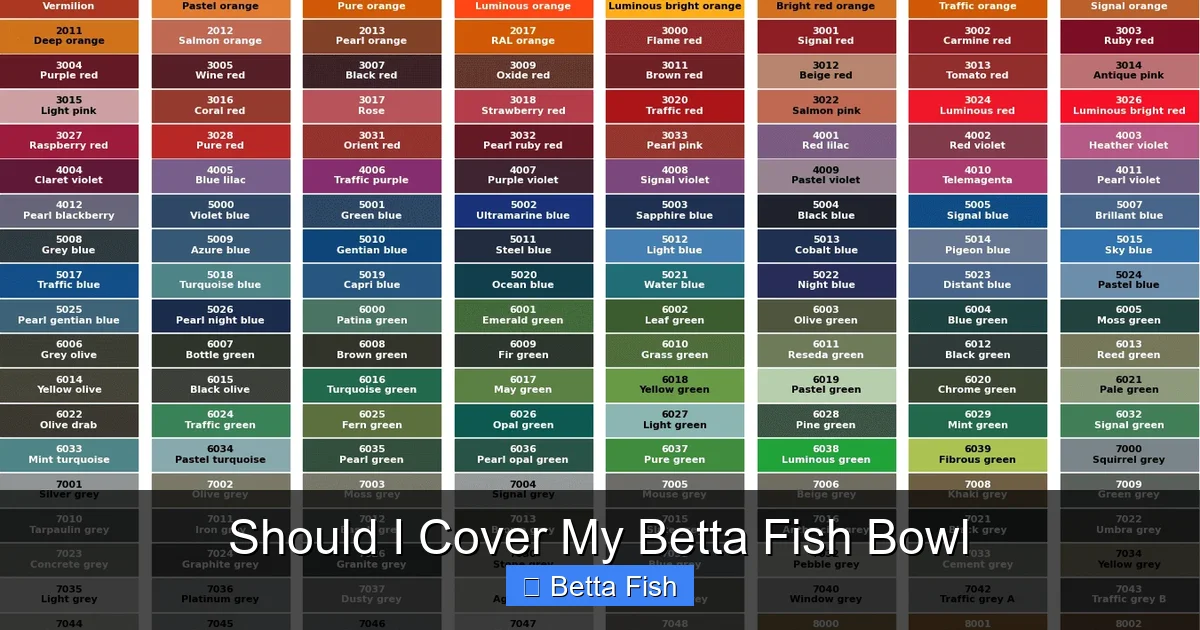 Should I Cover My Betta Fish Bowl