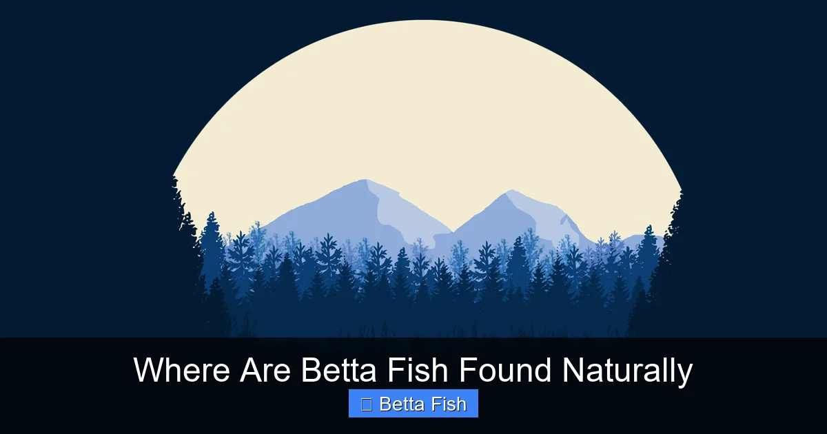 Where Are Betta Fish Found Naturally