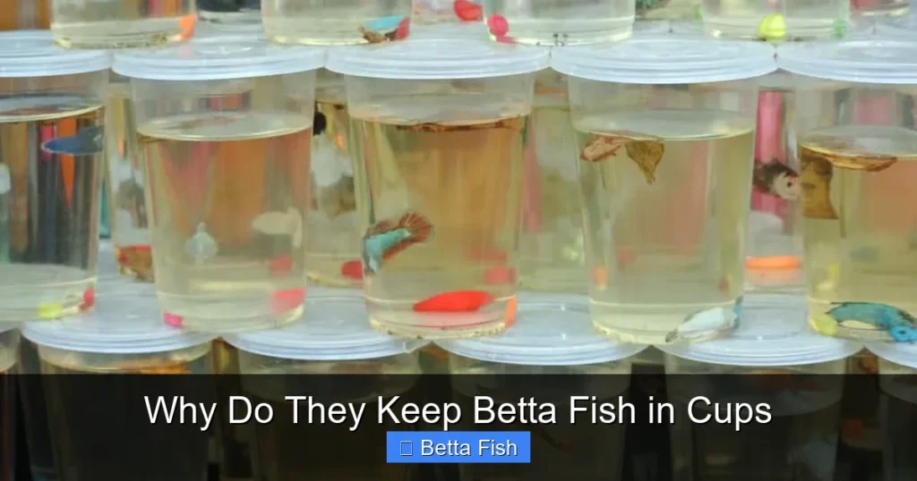 Why Do They Keep Betta Fish in Cups