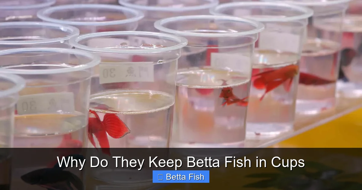 Why Do They Keep Betta Fish in Cups
