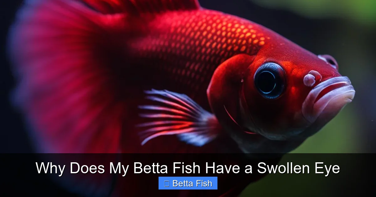 Why Does My Betta Fish Have a Swollen Eye