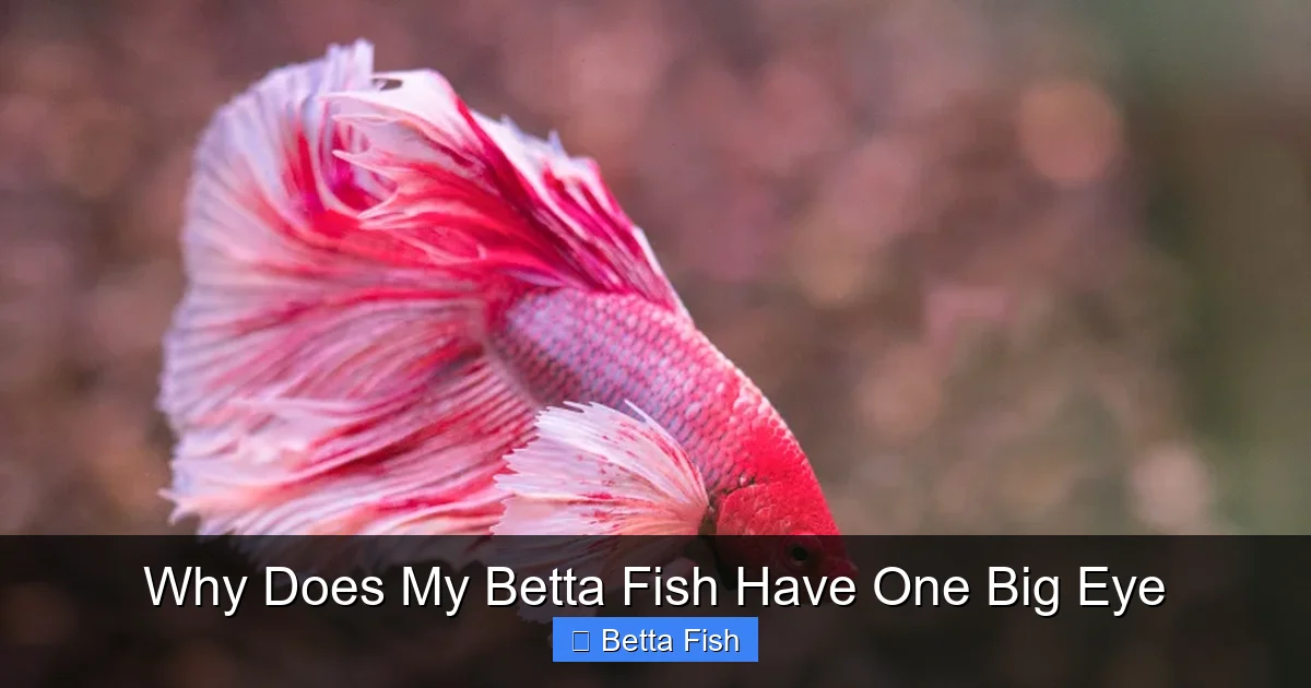 Why Does My Betta Fish Have One Big Eye