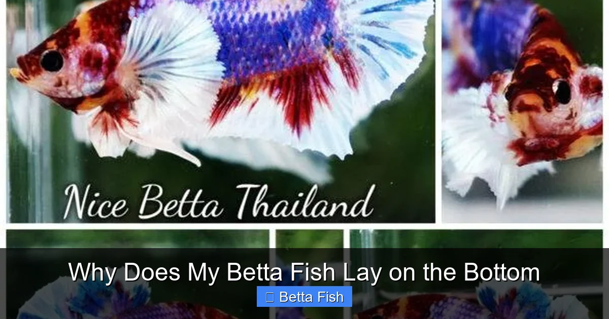 Why Does My Betta Fish Lay on the Bottom