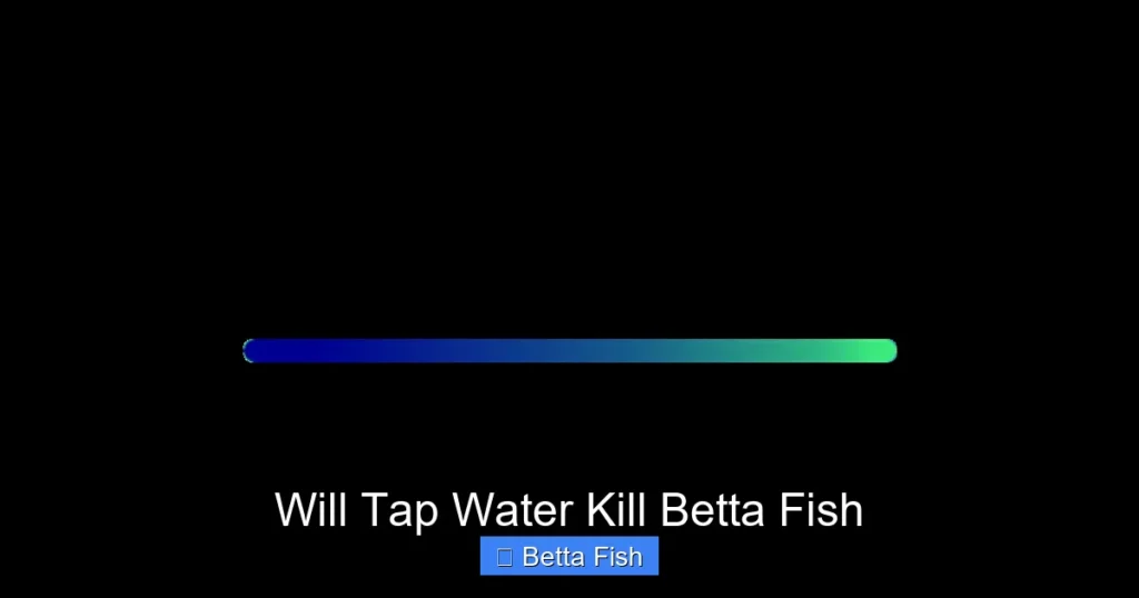 Will Tap Water Kill Betta Fish