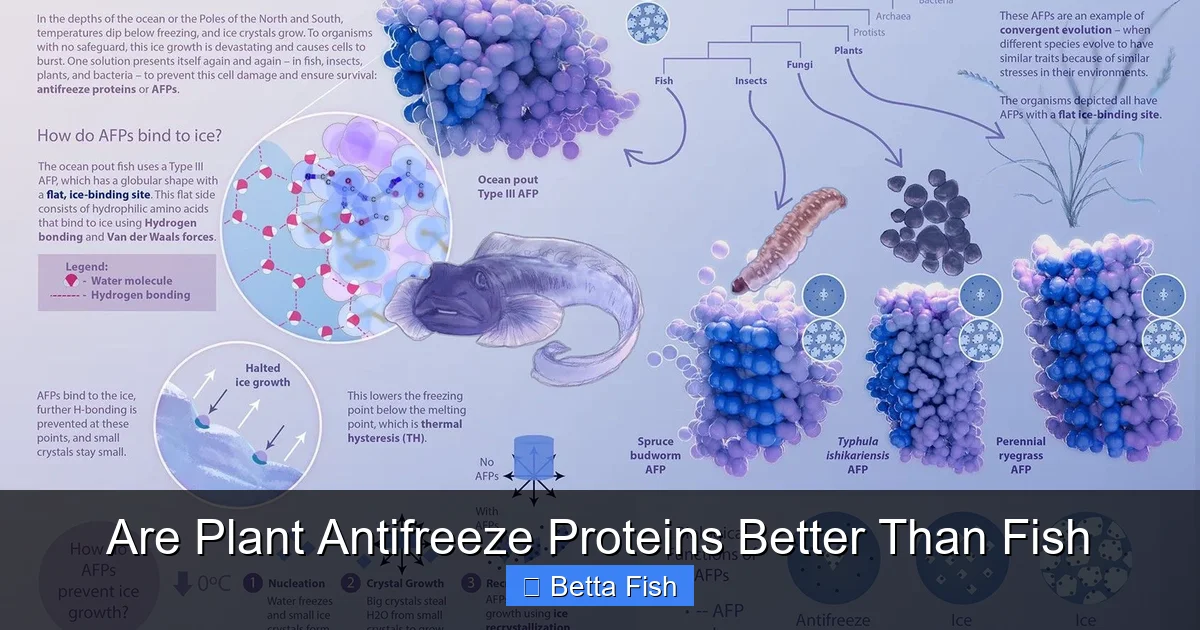 Are Plant Antifreeze Proteins Better Than Fish