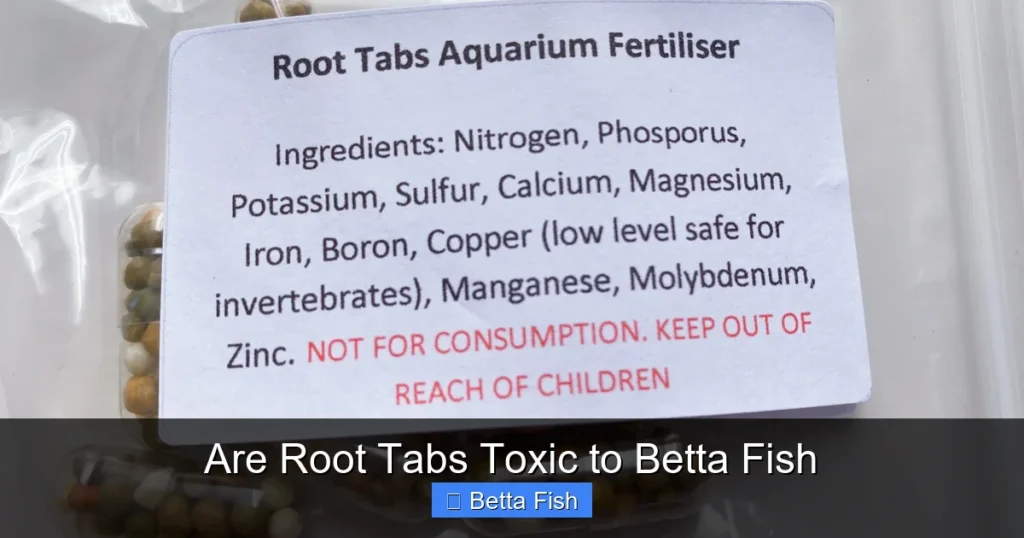 Are Root Tabs Toxic to Betta Fish