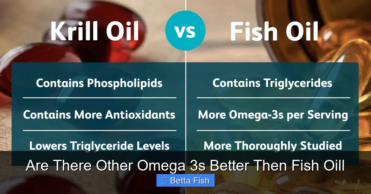 Are There Other Omega 3s Better Then Fish Oill