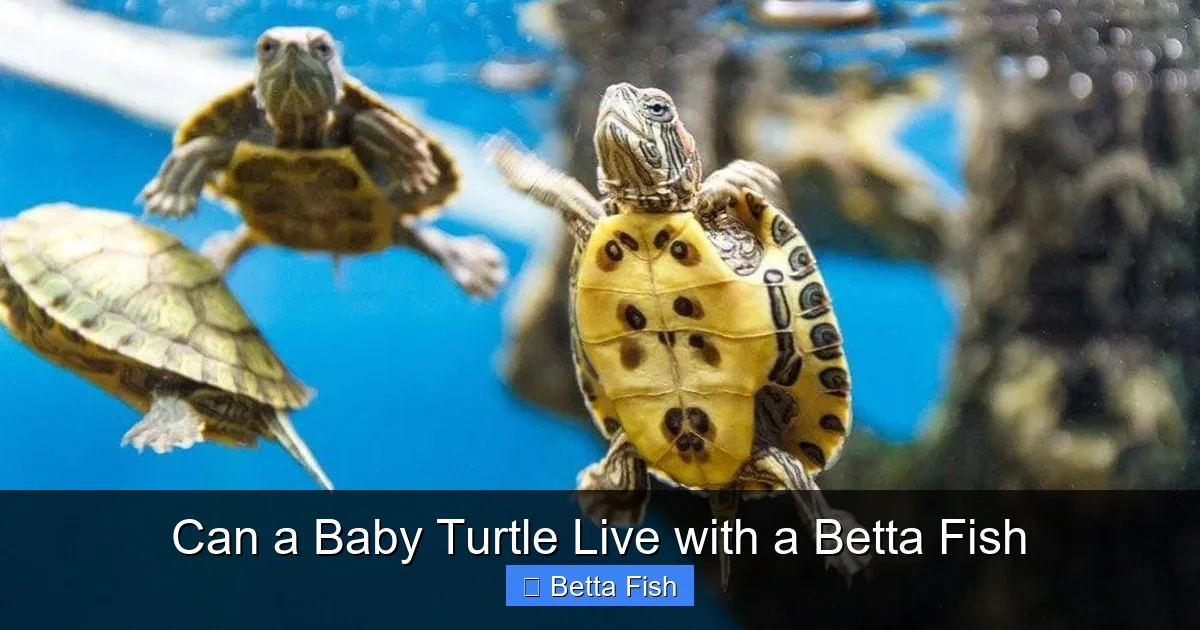 Can a Baby Turtle Live with a Betta Fish