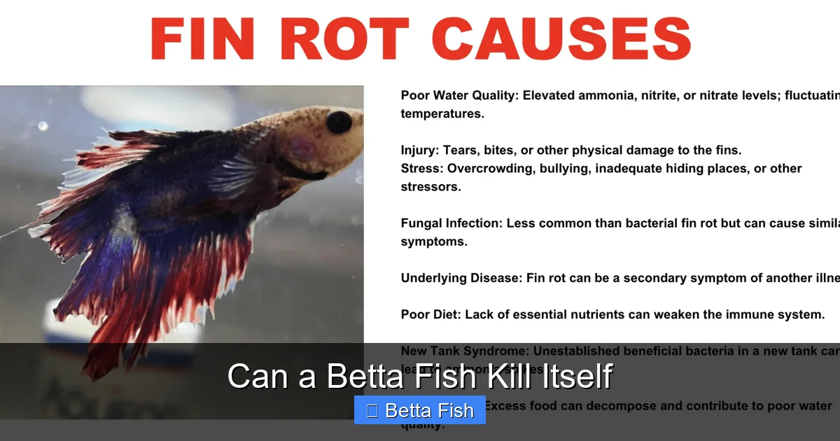 Can a Betta Fish Kill Itself