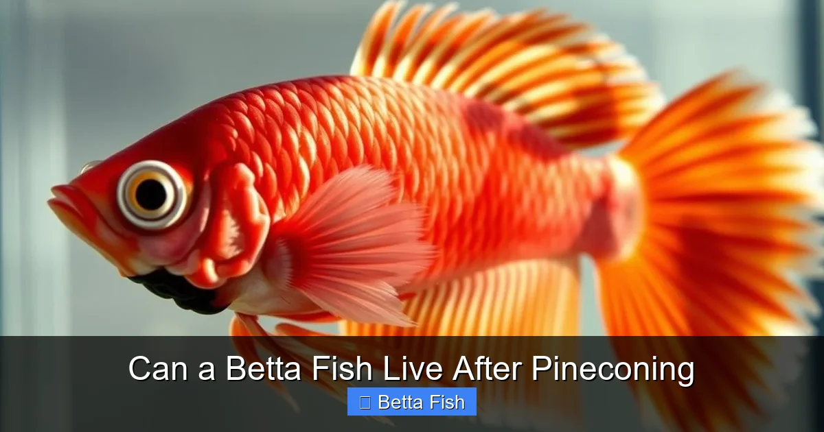 Can a Betta Fish Live After Pineconing
