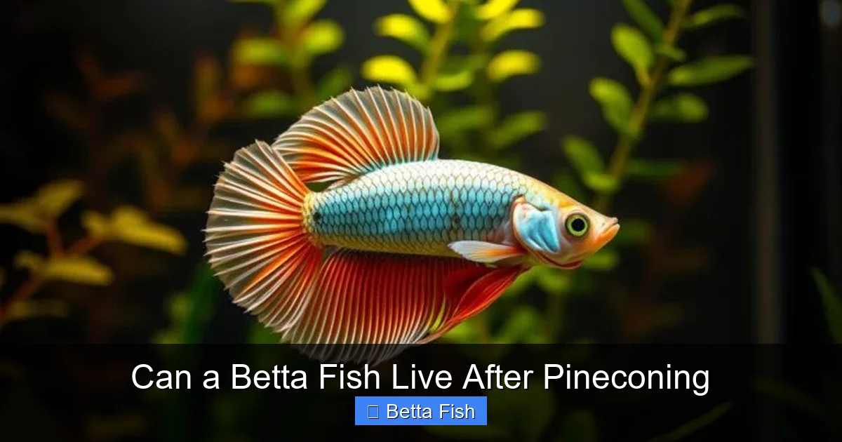 Can a Betta Fish Live After Pineconing