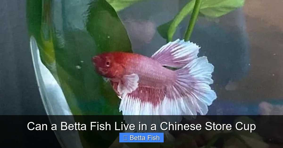 Can a Betta Fish Live in a Chinese Store Cup