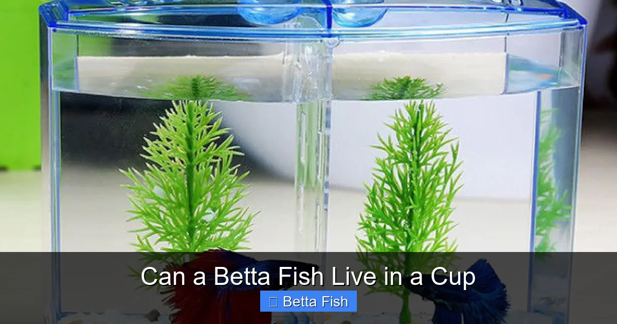 Can a Betta Fish Live in a Cup