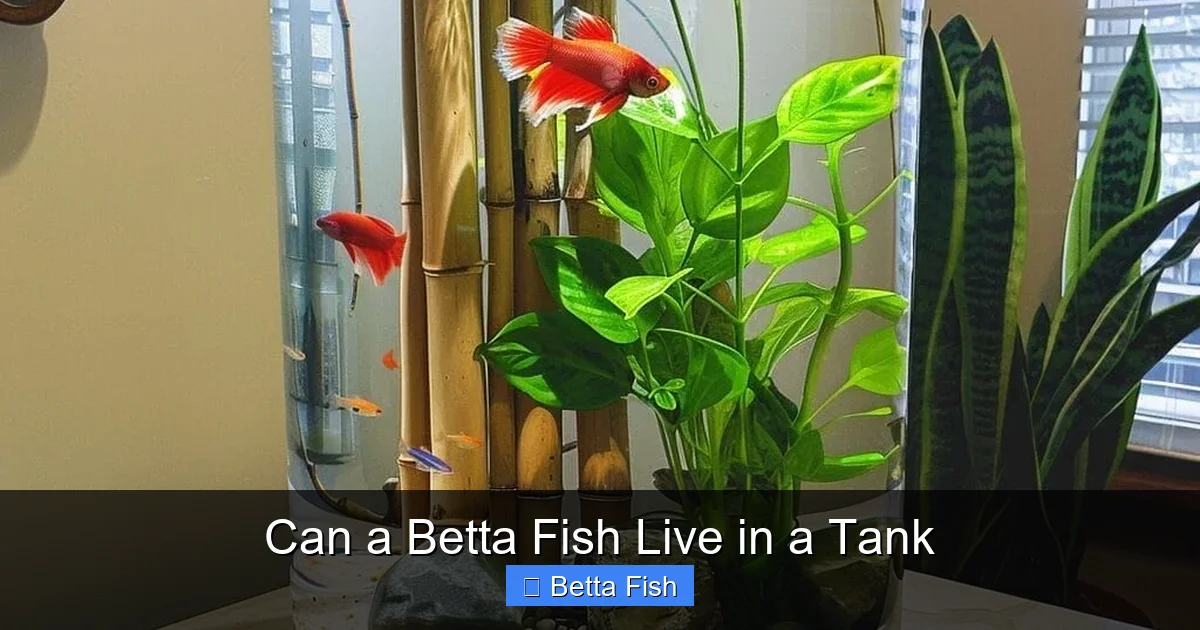 Can a Betta Fish Live in a Tank