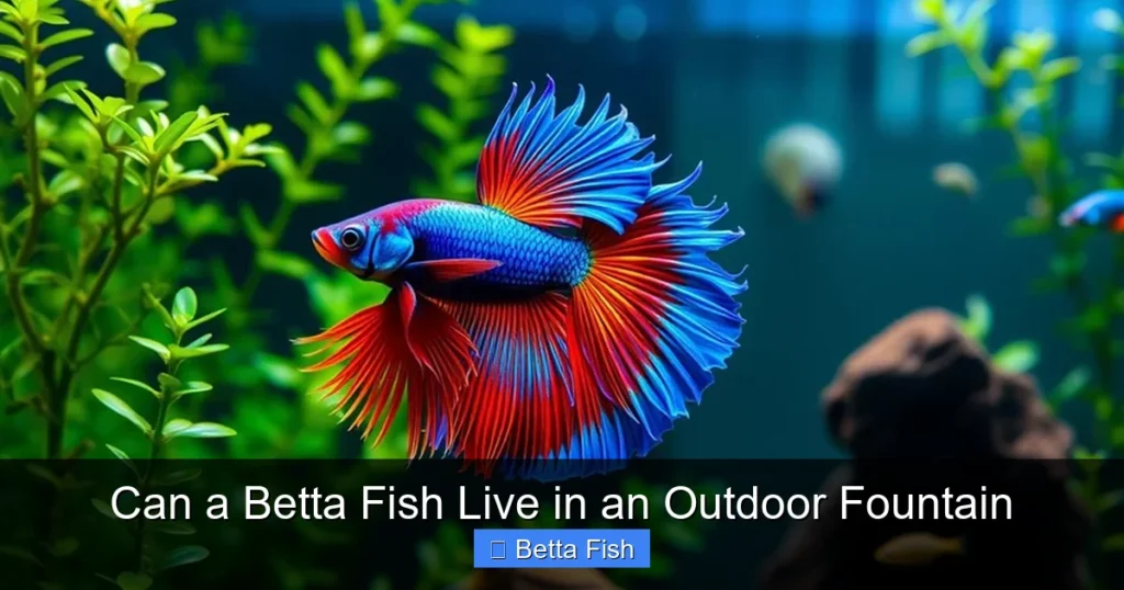 Can a Betta Fish Live in an Outdoor Fountain