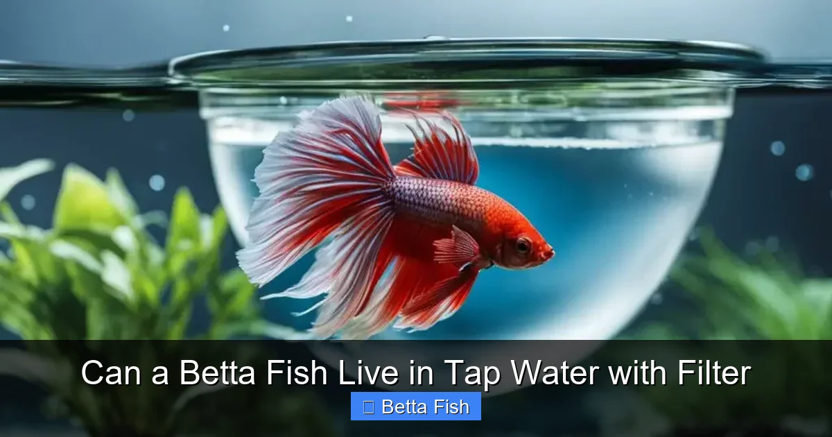 Can a Betta Fish Live in Tap Water with Filter