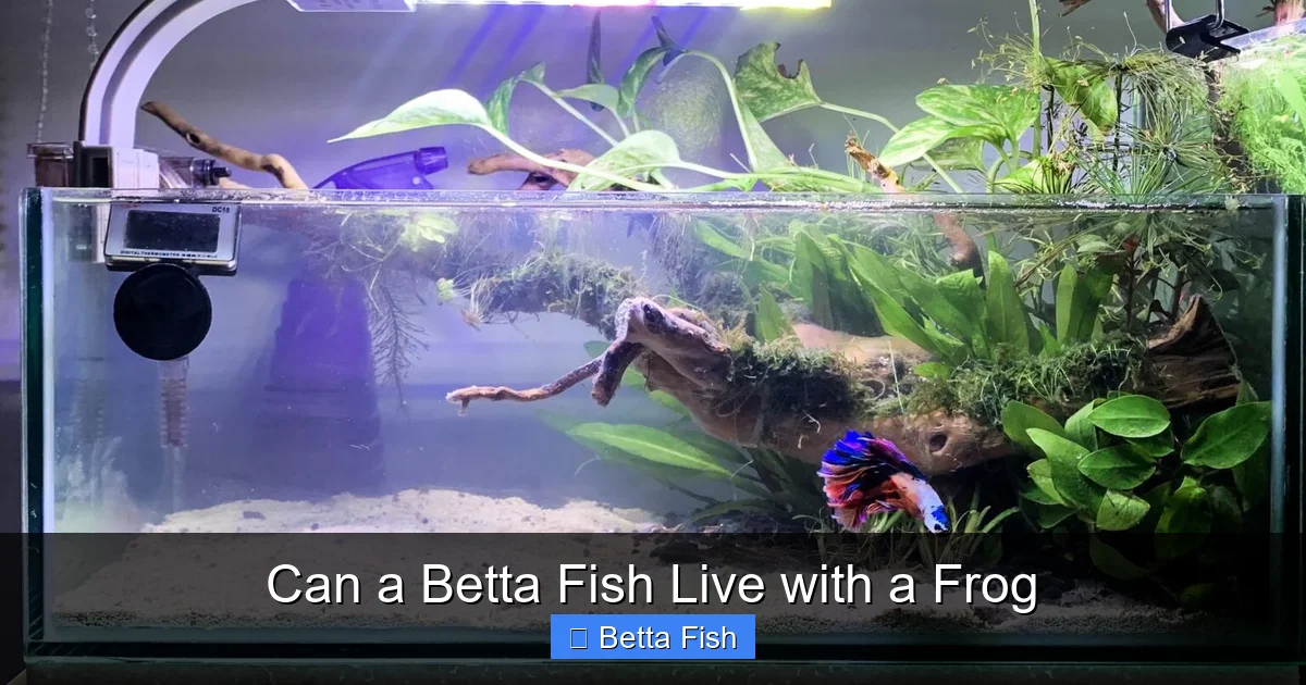 Can a Betta Fish Live with a Frog