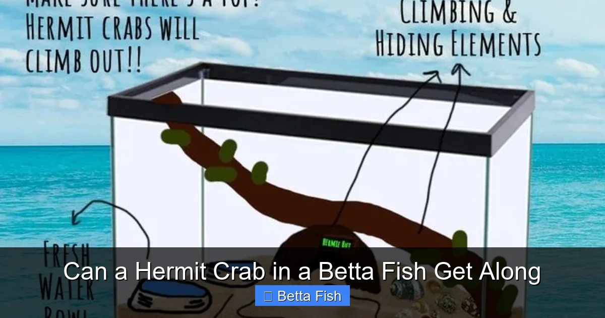 Can a Hermit Crab in a Betta Fish Get Along