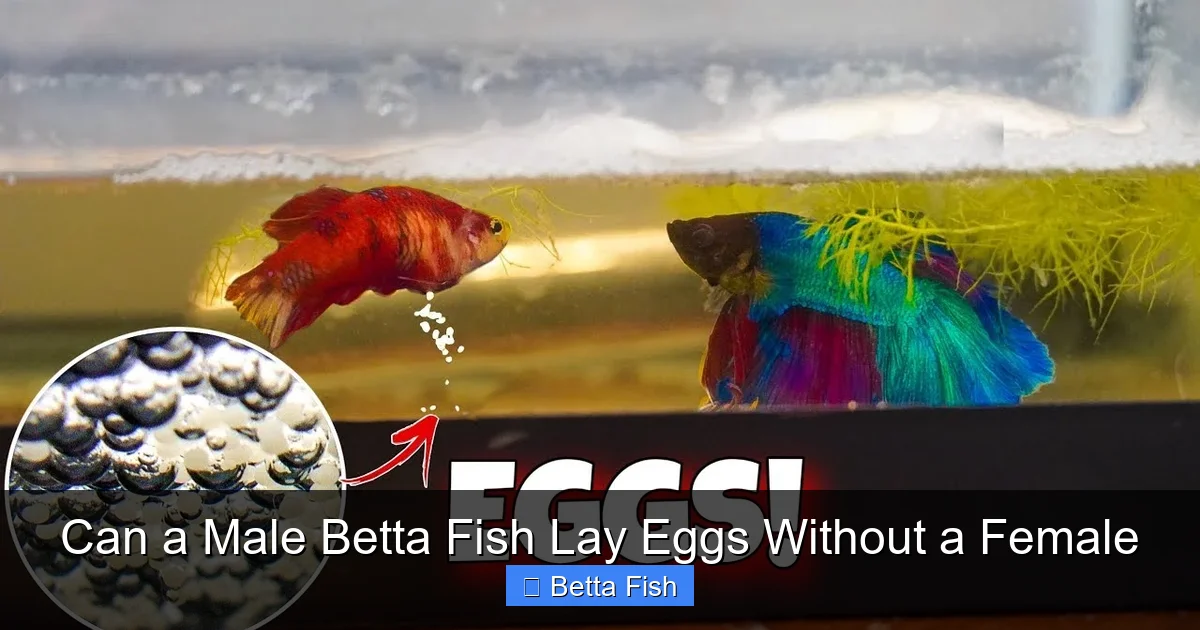 Can a Male Betta Fish Lay Eggs Without a Female