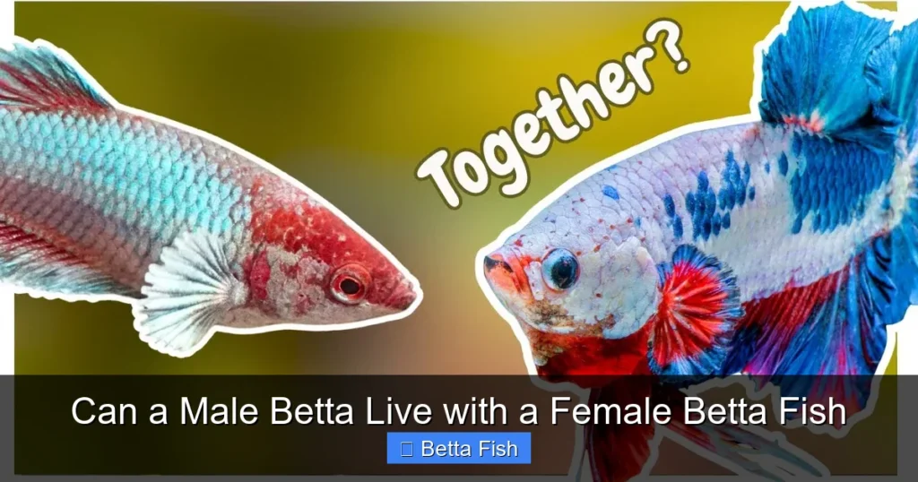 Can a Male Betta Live with a Female Betta Fish