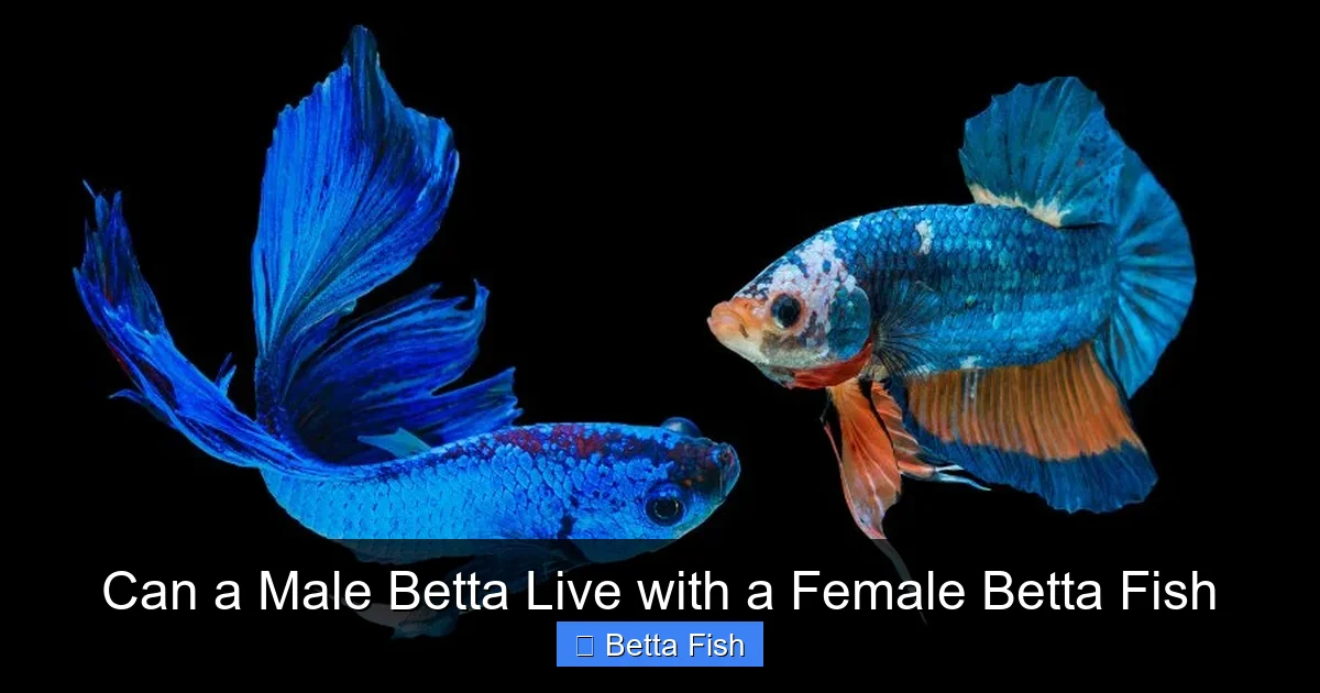 Can a Male Betta Live with a Female Betta Fish