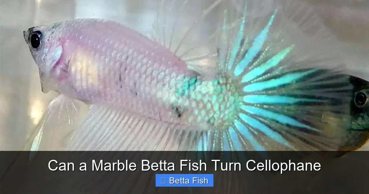 Can a Marble Betta Fish Turn Cellophane