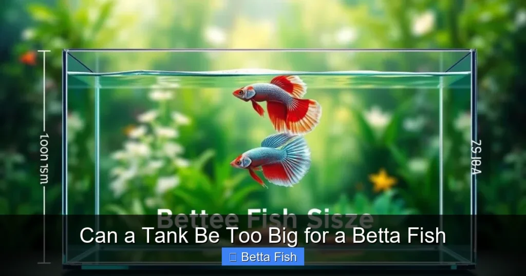 Can a Tank Be Too Big for a Betta Fish