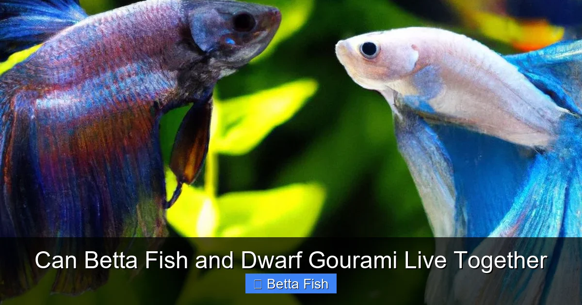 Can Betta Fish and Dwarf Gourami Live Together