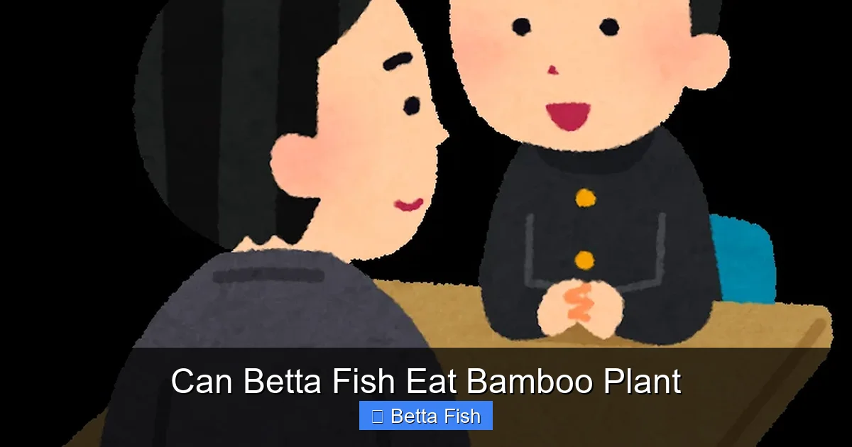 Can Betta Fish Eat Bamboo Plant