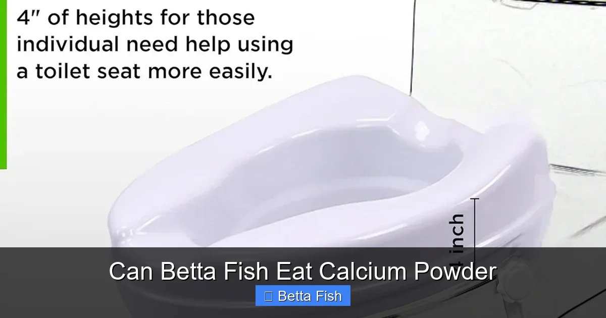 Can Betta Fish Eat Calcium Powder