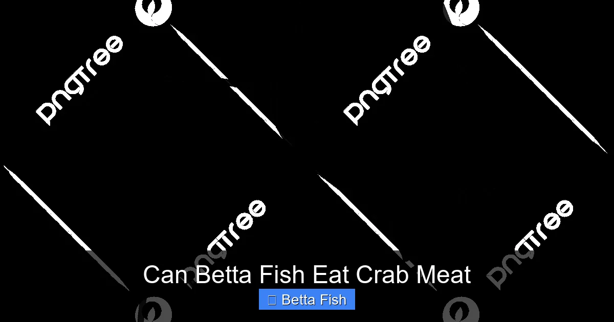 Can Betta Fish Eat Crab Meat