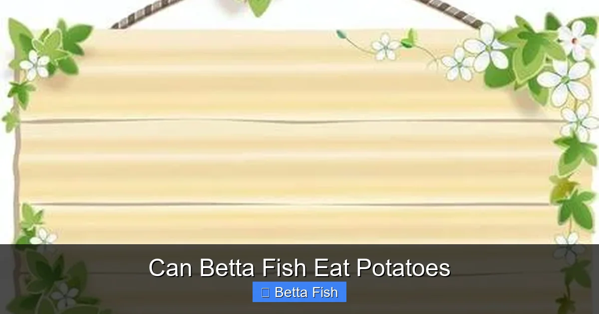 Can Betta Fish Eat Potatoes