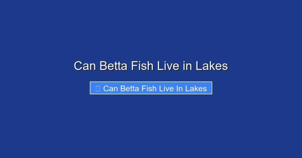 Can Betta Fish Live in Lakes