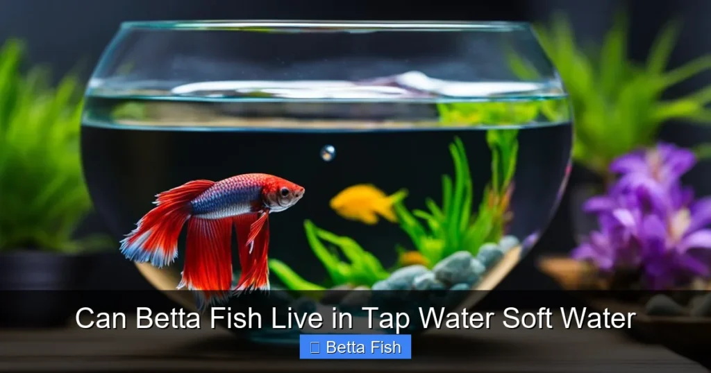Can Betta Fish Live in Tap Water Soft Water
