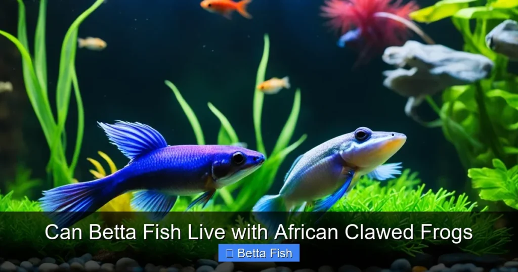 Can Betta Fish Live with African Clawed Frogs